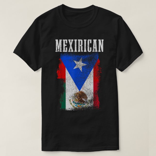 Pridet Mexikanska puerto Rican Mix Mexiko Puerto R T Shirt (Design framsida)