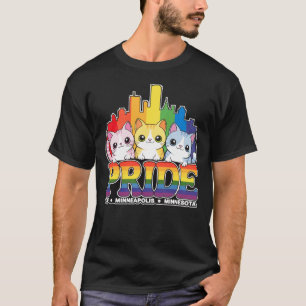 Pridet Minneapolis City Minnesota USA Rainbow Fl T Shirt