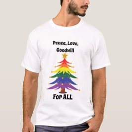 Pridet Modern Festive jul lgbt T Shirt