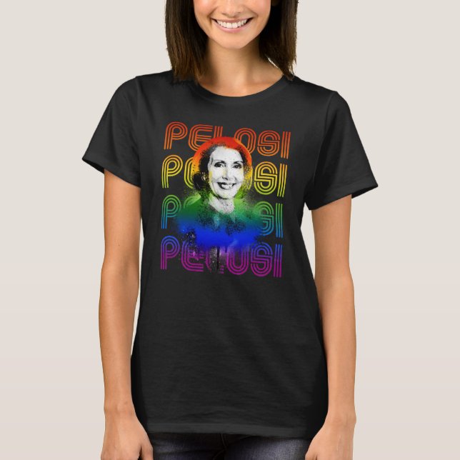 Pridet Nancy Pelosi T Shirt (Framsida)