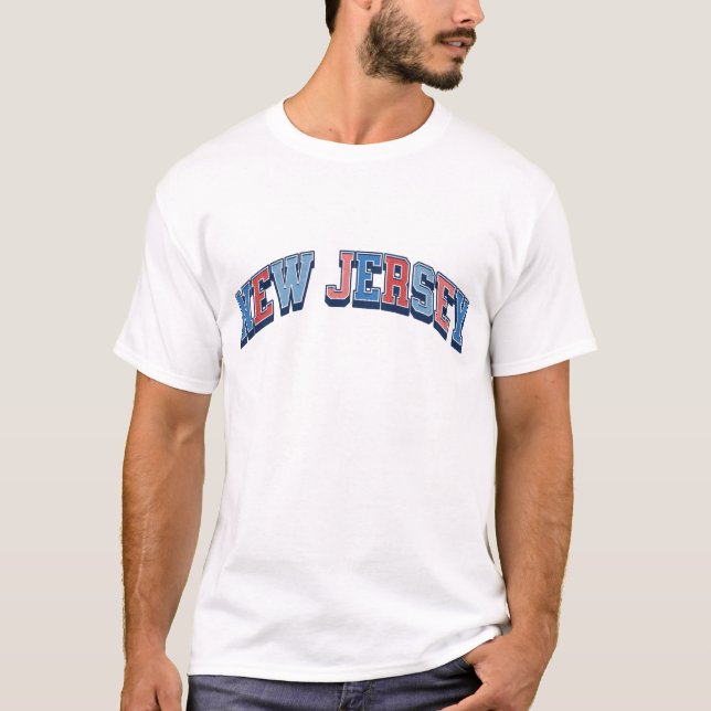 Pridet new jersey 4 juli Independence day T Shirt (Framsida)