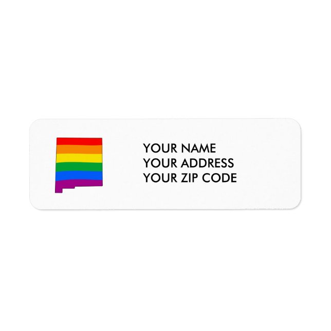 PRIDET NEW MEXICO - RETURADRESS ETIKETT (Framsidan)