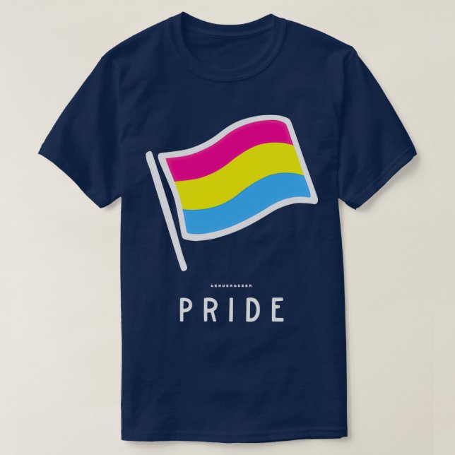 Pridet om genderqueer LGBT Rainbow 2019 Parad Gi T Shirt (Design framsida)