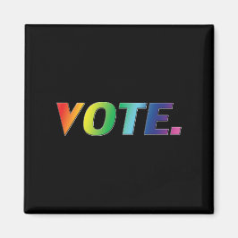 pridet "omröstning", lgbtq, lgbt rainbow färg blac magnet