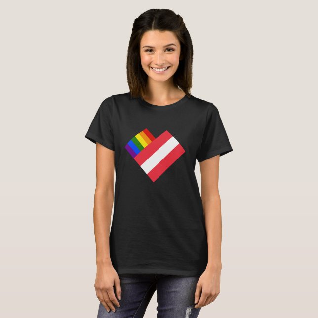 Pridet Österrike T-shirt (Hel framsida)
