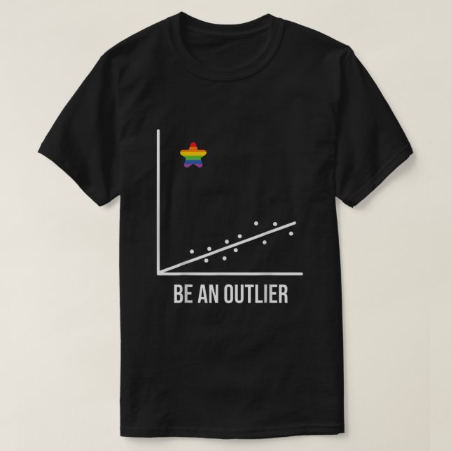 Pridet Outlier Math Geek LGBT Equality T Shirt (Design framsida)
