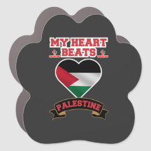 Pridet Palestine Heart Flagga Support Freedom