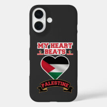 Pridet Palestine Heart Flagga Support Freedom