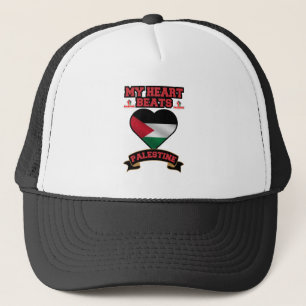 Pridet Palestine Heart Flagga Support Freedom Keps