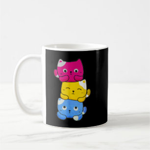 Pridet Pansexual Kawaii Cat Anime Art Cute Pan Kaffemugg