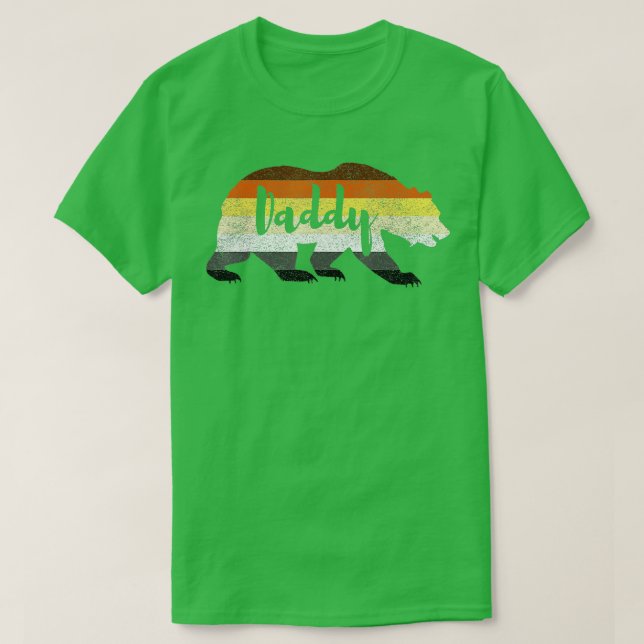 Pridet pappa Bear Flagga T Shirt (Design framsida)