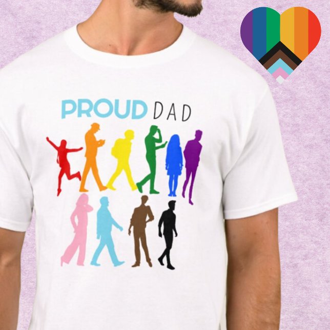 Pridet PAPPA med blandad Gender LGBTQIA+BIPOC T Shirt (Skapare uppladdad)