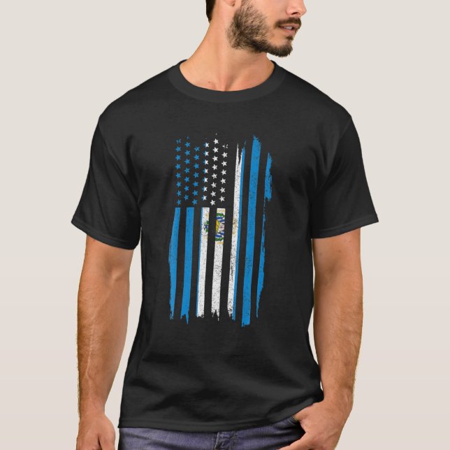Pridet Patrio i det amerikanska salvadorianska Fla T Shirt (Framsida)