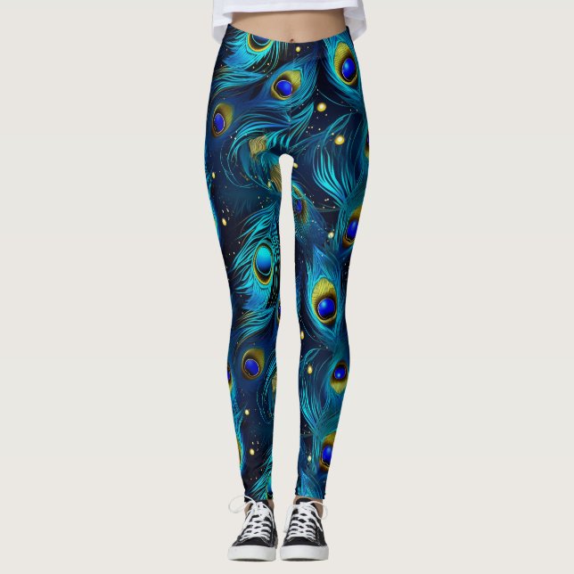 Pridet Peacock Leggings (Framsida)