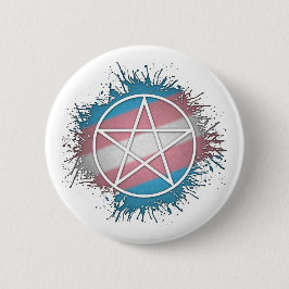 Pridet Pentacle Symbol för färgplatteröverföring Knapp