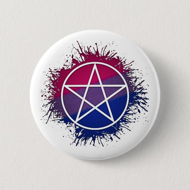 Pridet Pentacle Symbol för färgplattervisare Knapp (Framsida)