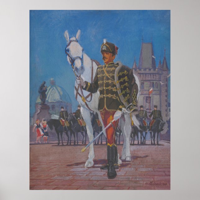 Pridet Prag - Kulhanek 1960-utskrift Poster (Framsidan)