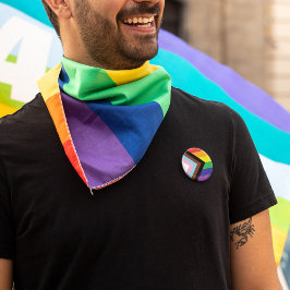 Pridet Progress-Flagga Rainbow Gender Diversity Knapp