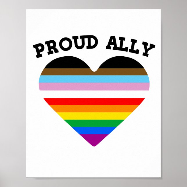Pridet Proud Ally Progress Poster (Framsidan)