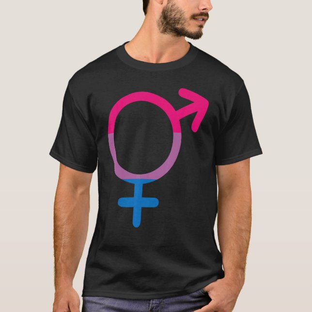 Pridet Proud Bisexual Bisexuality Flagga T Shirt (Framsida)