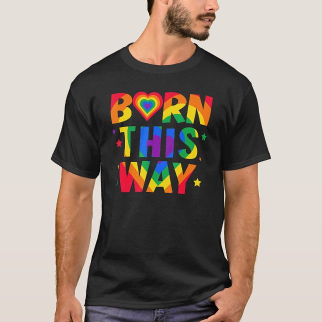Pridet Proud Gay Lgbt För manar kvinnor T Shirt (Framsida)