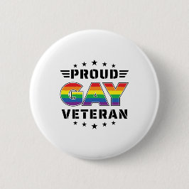 Pridet Proud Gay Veteran i månaden Veterans dag Knapp
