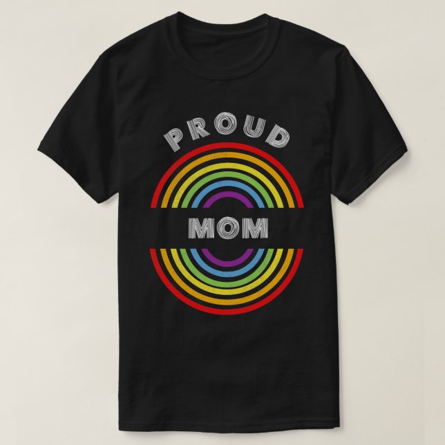 Pridet Proud mamma Pride LGBT LGBTQ T LGBT Support T Shirt (Design framsida)