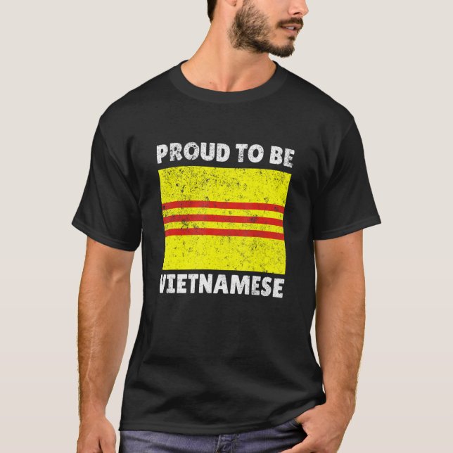Pridet Proud Stro i Vietnam, Asien och Vietnam T Shirt (Framsida)