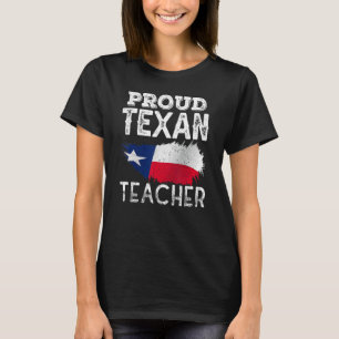 Pridet Proud Texan Teacher Cute Texas Patriotic T Shirt