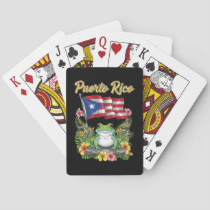Pridet Puerto Rico Coquí Frog Boricua Casinokort