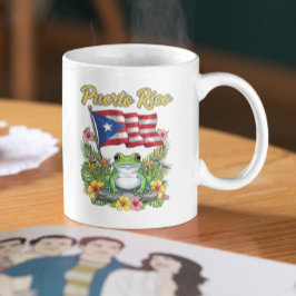 Pridet Puerto Rico Coquí Frog Boricua Kaffemugg