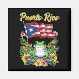 Pridet Puerto Rico Coquí Frog Boricua Magnet