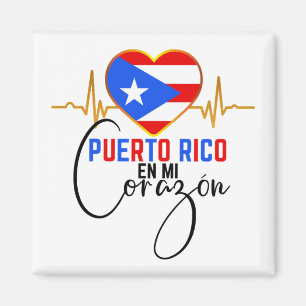 Pridet Puerto Rico en mi Corazon Puerto Rican  Magnet