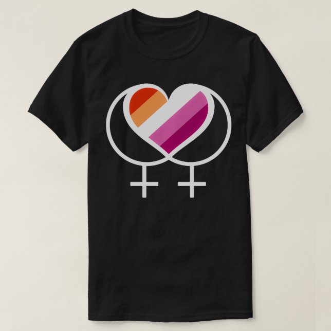Pridet Pullover för LGBTQ-Lesbisk T Shirt (Design framsida)