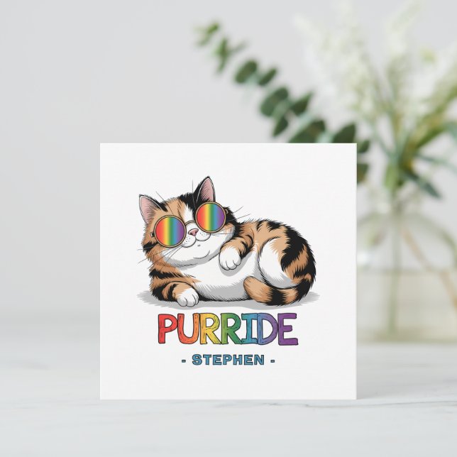 Pridet Purride - Coola Cat | LGBTQ (Stående Fram)