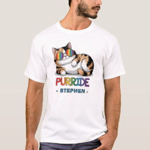 Pridet Purride - Coola Cat LGBTQ T Shirt