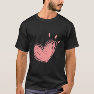 Pridet Rainbo Scribble Heart Lgbtq Gay rights Pro T Shirt