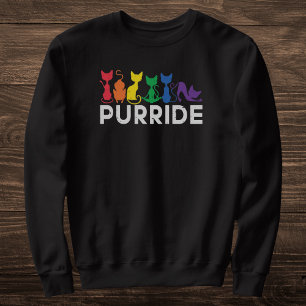 Pridet Rainbow Cats Purride LGBTQ T Shirt