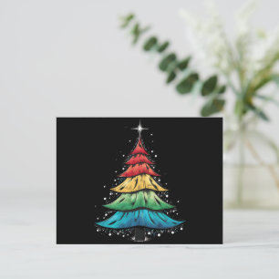 Pridet Rainbow Flagga Gay Julgran Gifts från HBT- Helg Vykort