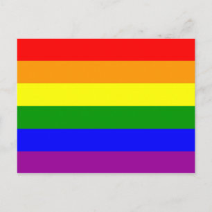 Pridet Rainbow Flagga Gay Lesbisk Vykort