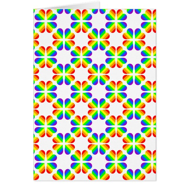 Pridet Rainbow Hälsningskort (Framsidan)