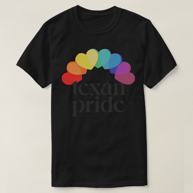 Pridet Rainbow Hearts Aesthetic Design T Shirt (Design framsida)