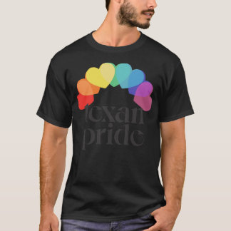 Pridet Rainbow Hearts Aesthetic Design T Shirt
