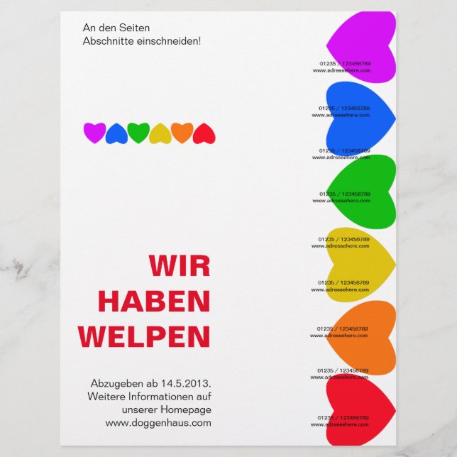 Pridet Rainbow Hearts Ripp off Flyer (Framsidan)