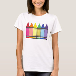 Pridet Rainbow Kritor Artist Art Supplies Teacher T-shirt