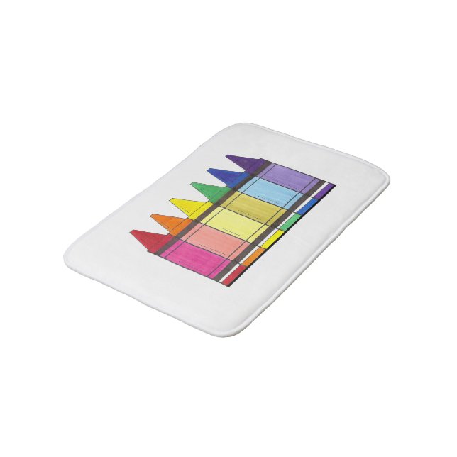 Pridet Rainbow Kritor School Teacher Art Supplies Badrumsmatta (Vinklad)