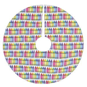 Pridet Rainbow Kritor School Teacher Art Supplies Julgransmatta Borstad Polyester