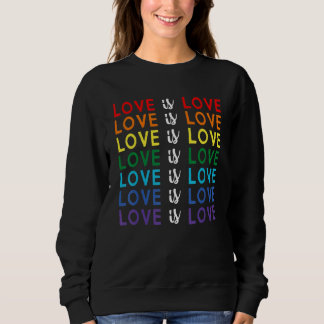 Pridet Rainbow Lgbt Equality Kärlek är Kärlek T Shirt