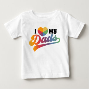 Pridet Rainbow LGBTQ I Kärlek My Pappor T-Shirt