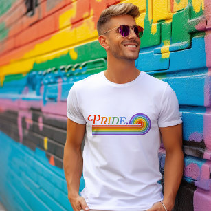 Pridet Rainbow LGBTQ Manar Basic Mörk T-Shirt
